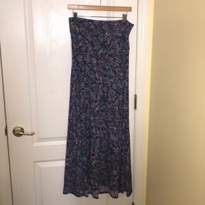 LuLaRoe Size Small feather and paisley maxi skirt